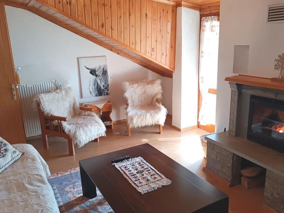 Cozy Loft With Fireplace & View Métsovo Eksteriør bilde